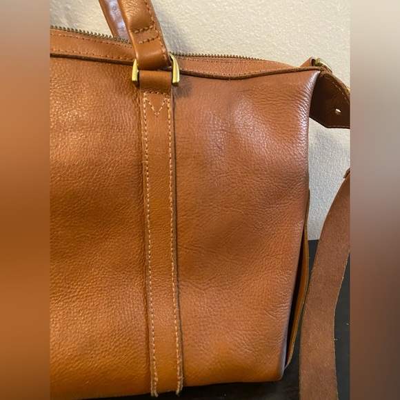 MADEWELL Glasgow English Saddle Leather Satchel Top Handle Shoulder Bag B6386 - Picture 5 of 16